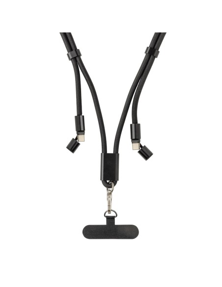 Cavo lanyard 60W regolabile LoopAmp in rPET RCS 160cm Cavo lanyard 60W regolabile LoopAmp in rPET RCS 160cm